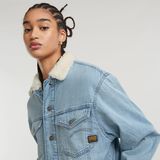 G-STAR Outlet Relaxed Sherpa Jacket Light blue