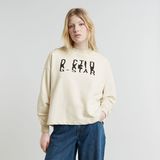 G-STAR Outlet Chroma Graphic Loose Sweater White