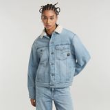 G-STAR Outlet Relaxed Sherpa Jacket Light blue