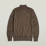 G-STAR Outlet Premium Core Mock Neck Knitted Sweater Brown