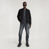 G-STAR Outlet Engineered Mix Knitted Bomber Black