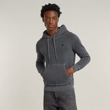 G-STAR Outlet Overdyed Hoodie Black
