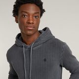 G-STAR Outlet Overdyed Hoodie Black