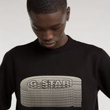 G-STAR Outlet Stacked Old Skool Logo Sweater Black