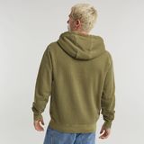 G-STAR Outlet Overdyed Hoodie Green