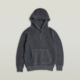 G-STAR Outlet Overdyed Hoodie Black