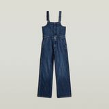 G-STAR Outlet Straight Leg Zip Dungaree Dark blue