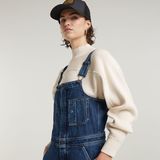 G-STAR Outlet Straight Leg Zip Dungaree Dark blue