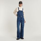 G-STAR Outlet Straight Leg Zip Dungaree Dark blue