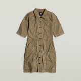 G-STAR Outlet Button Through Dress Green