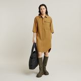 G-STAR Outlet Cargo Tunic Dress Beige