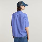 G-STAR Outlet Military Button Down Shirt Medium blue