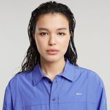 G-STAR Outlet Boyfriend Pintuck Shirt Medium blue