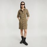 G-STAR Outlet Button Through Dress Green