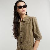 G-STAR Outlet Button Through Dress Green