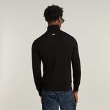G-STAR Outlet Premium Core Turtle Neck Knitted Sweater Black