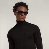 G-STAR Outlet Premium Core Turtle Neck Knitted Sweater Black
