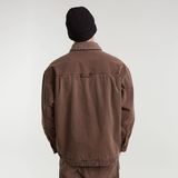 G-STAR Outlet Boxy Fit Sherpa Jacket Brown