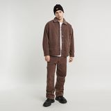 G-STAR Outlet Boxy Fit Sherpa Jacket Brown