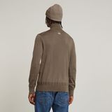 G-STAR Outlet Premium Core Turtle Neck Knitted Sweater Brown