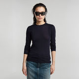 G-STAR Outlet Ribbed Shoulder Panels Slim Top Dark blue
