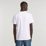 G-STAR Outlet Stacked Old Skool Logo T-Shirt White