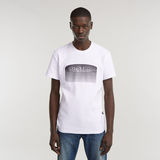 G-STAR Outlet Stacked Old Skool Logo T-Shirt White