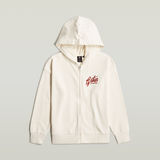 G-STAR Outlet Girls Hoodie Zipp Brushed Beige