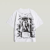 G-STAR Outlet Backpack Graphic Boxy T-Shirt White