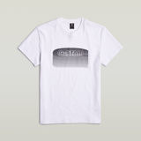 G-STAR Outlet Stacked Old Skool Logo T-Shirt White