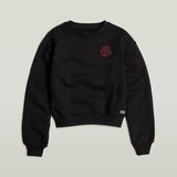 G-STAR Outlet Circle Graphic Loose Sweater Black