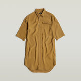 G-STAR Outlet Cargo Tunic Dress Beige