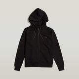 G-STAR Outlet Premium Core 2.1 Hooded Zip Thru Sweater Black