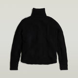 G-STAR Outlet Loose Turtle Knitted Sweater Black