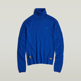 G-STAR Outlet Core Slim Turtle Neck Knitted Sweater Medium blue