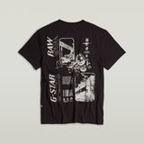 G-STAR Outlet Poster Back Graphic T-Shirt Black