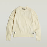 G-STAR Outlet Core Knitted Sweater White