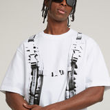 G-STAR Outlet Backpack Graphic Boxy T-Shirt White