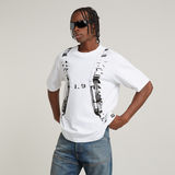 G-STAR Outlet Backpack Graphic Boxy T-Shirt White