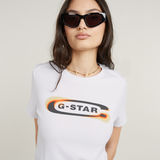 G-STAR Outlet Old Skool Logo Top White