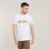 G-STAR Outlet Destroyed Old Skool Logo T-Shirt White