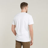 G-STAR Outlet Destroyed Old Skool Logo T-Shirt White