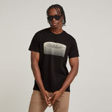 G-STAR Outlet Stacked Old Skool Logo T-Shirt Black