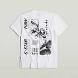 G-STAR Outlet Poster Back Graphic T-Shirt White