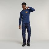 G-STAR Outlet Big Crane Back Graphic T-Shirt Medium blue