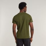 G-STAR Outlet Destroyed Old Skool Logo T-Shirt Green