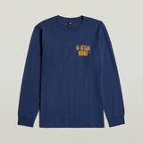 G-STAR Outlet Big Crane Back Graphic T-Shirt Medium blue