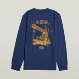 G-STAR Outlet Big Crane Back Graphic T-Shirt Medium blue