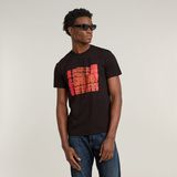 G-STAR Outlet Camiseta Gradient Graphic Negro