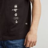 G-STAR Outlet Poster Back Graphic T-Shirt Black